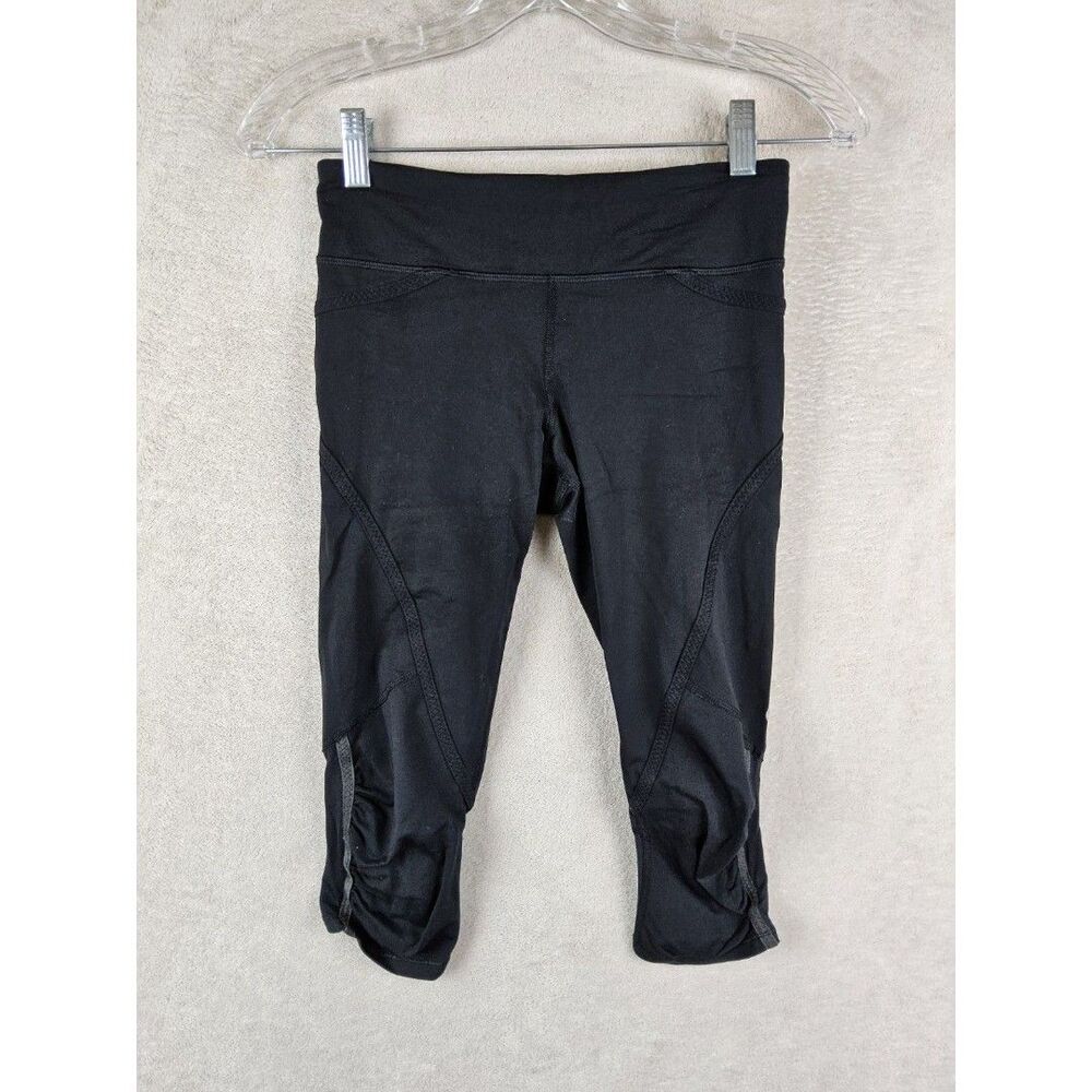 Lululemon Women’s Cropped Ruched Side Athletic Leggings Size 4